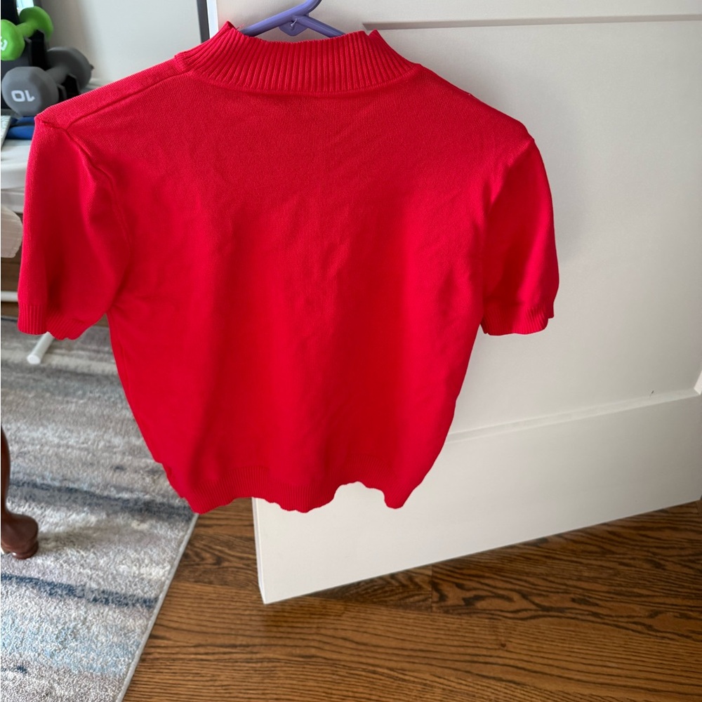 Red Crew Neck Sweater